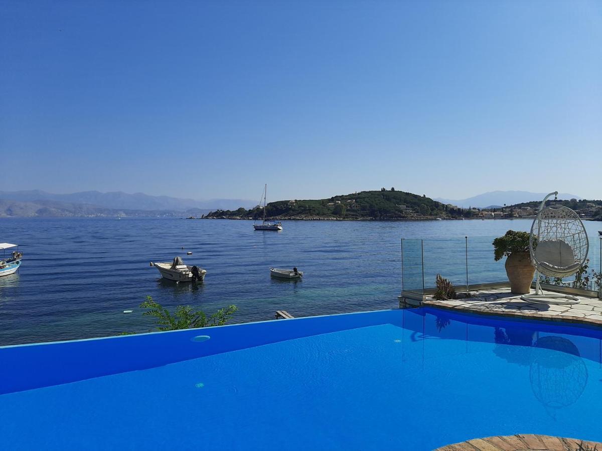 Imerolia Beach Villa Kassiopi Corfu エクステリア 写真